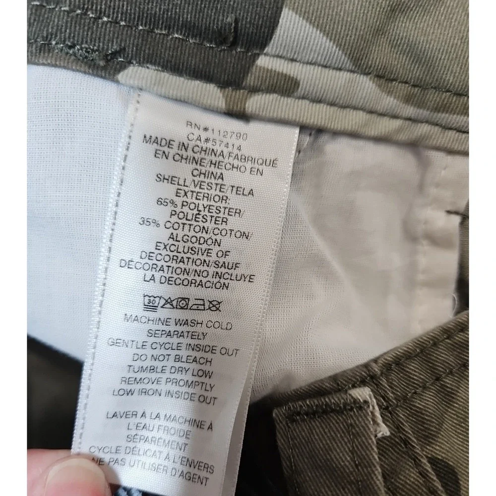True Religion Womens Camo Cargo Straight Leg Pants Size‎ 29 NWT